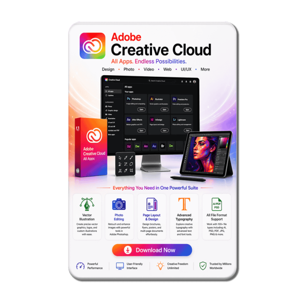 Adobe Creative Cloud (All Apps Suite)